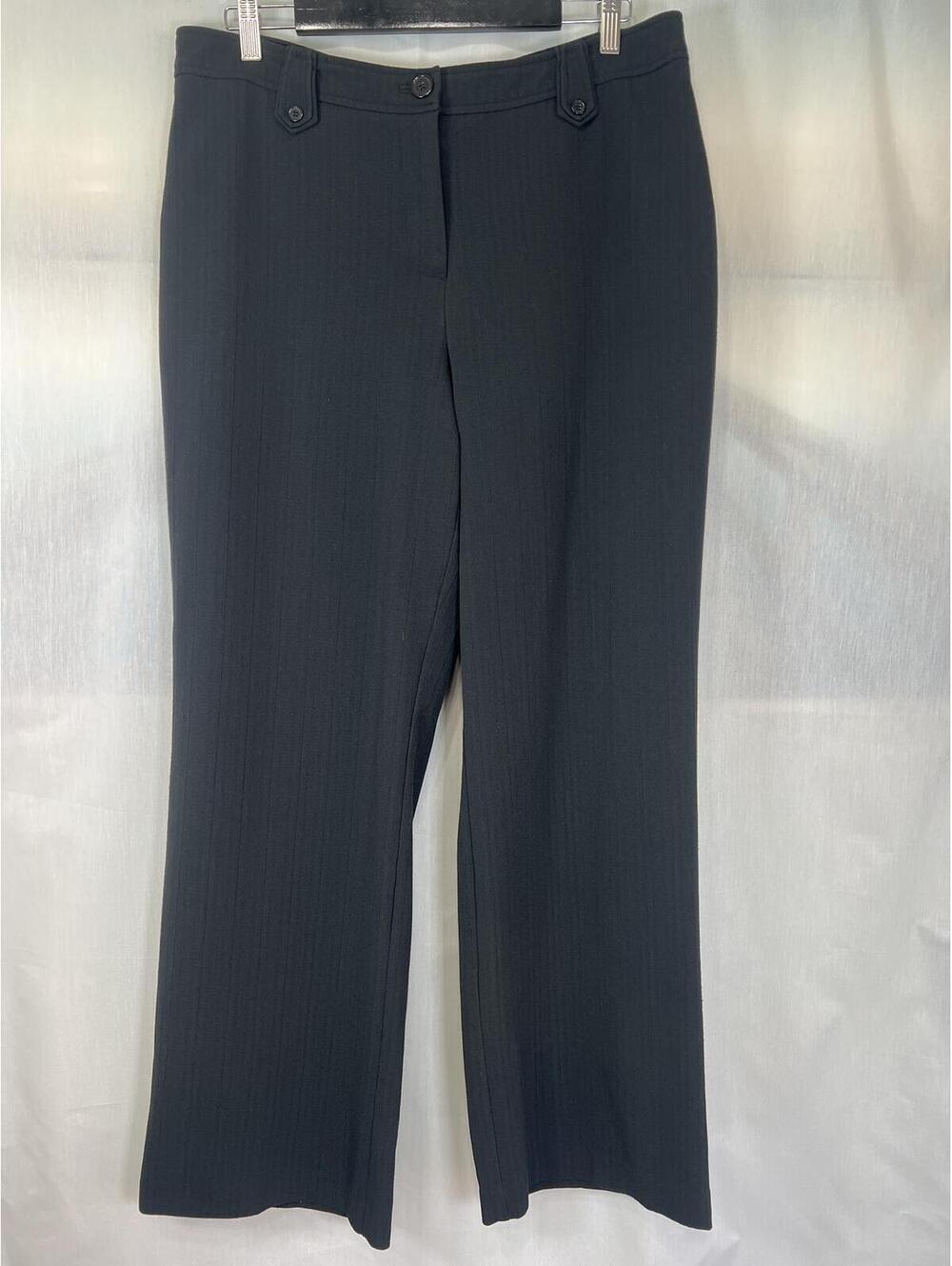 Denver Hayes Contemporary Fit Wide Leg Dress Pants Women's Size 14 x 32